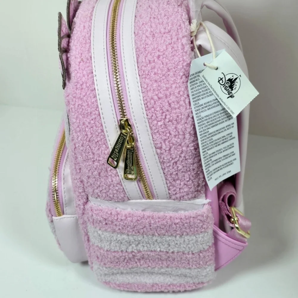 Loungefly Disney Parks Cheshire Cat Sherpa Mini Backpack NWT